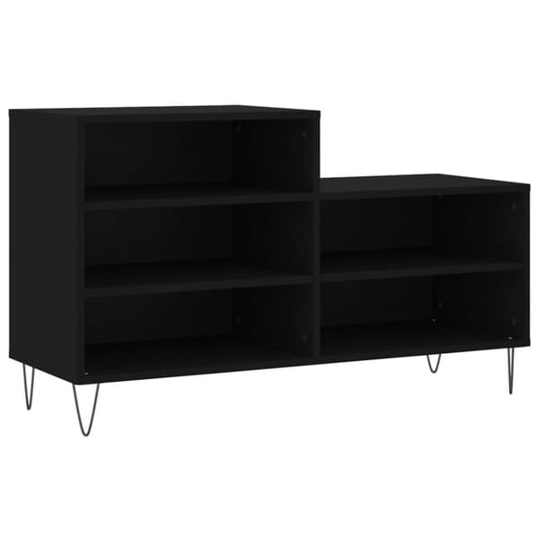 vidaXL Skoskap svart 102x36x60 cm konstruert tre