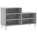 Miniatyrbilde 1 av 11: vidaXL Skoskap betonggrå 102x36x60 cm konstruert tre