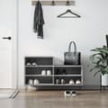 Miniatyrbilde 2 av 11: vidaXL Skoskap grå sonoma 102x36x60 cm konstruert tre