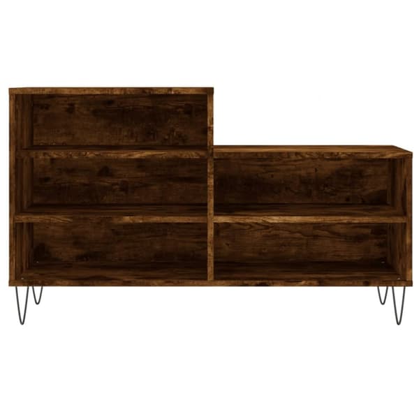 vidaXL skoskab 102x36x60 cm konstrueret træ røget egetræsfarve