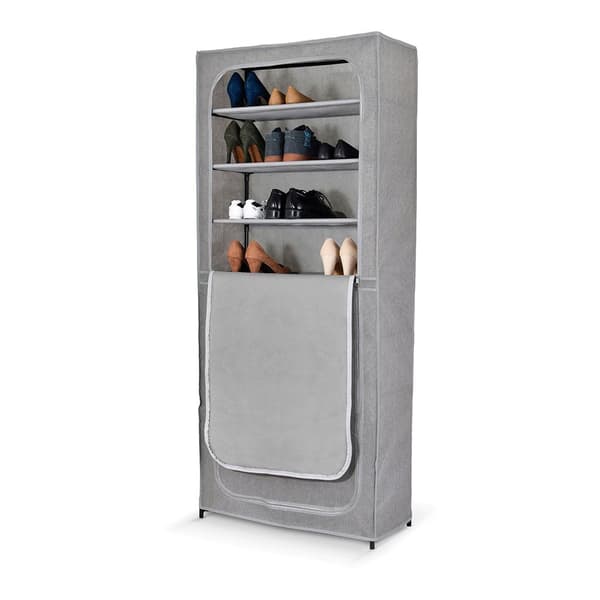 Plasticos Jobgar Dobbelt Skoskab Med Låg 160x68x30 Cm Grå