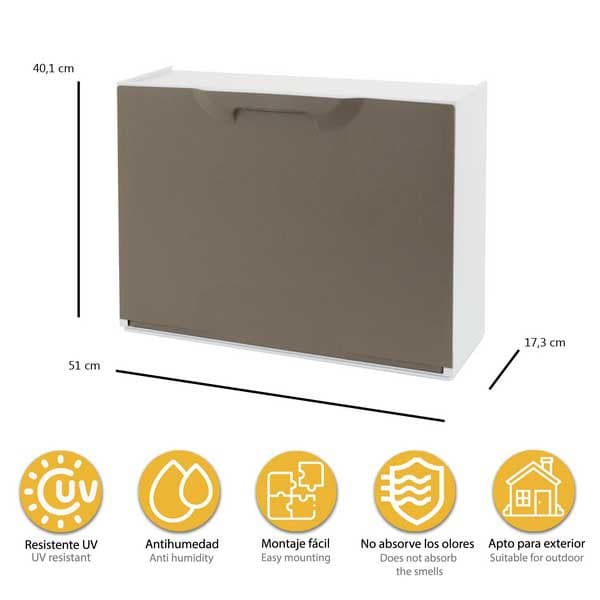 Artplast Skostativ Unika 40.1x51x17.3 Cm Brun