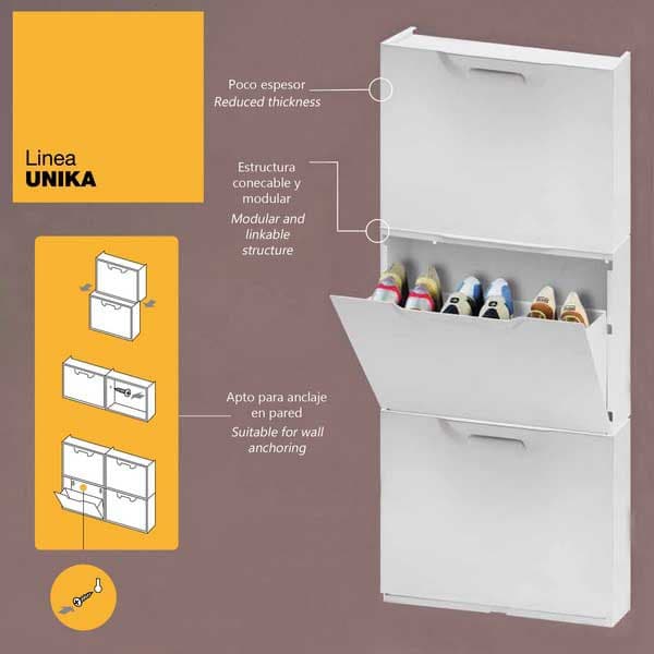 Artplast Skostativ Unika 40.1x51x17.3 Cm Brun