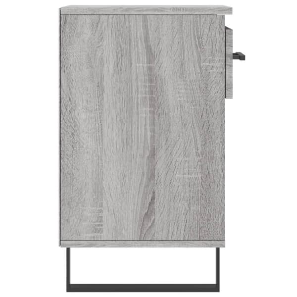 skoskab 102x36x60 cm konstrueret træ grå sonoma-eg