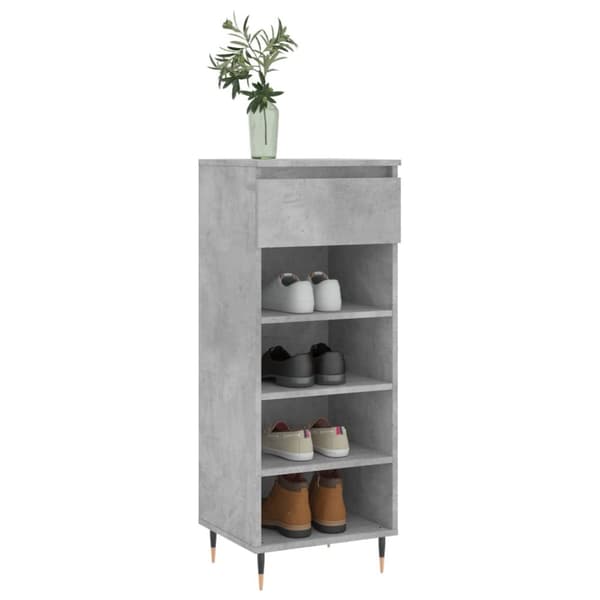 skoreol 40x36x105 cm konstrueret træ betongrå