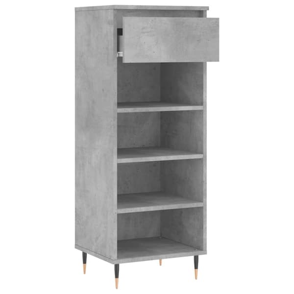 skoreol 40x36x105 cm konstrueret træ betongrå