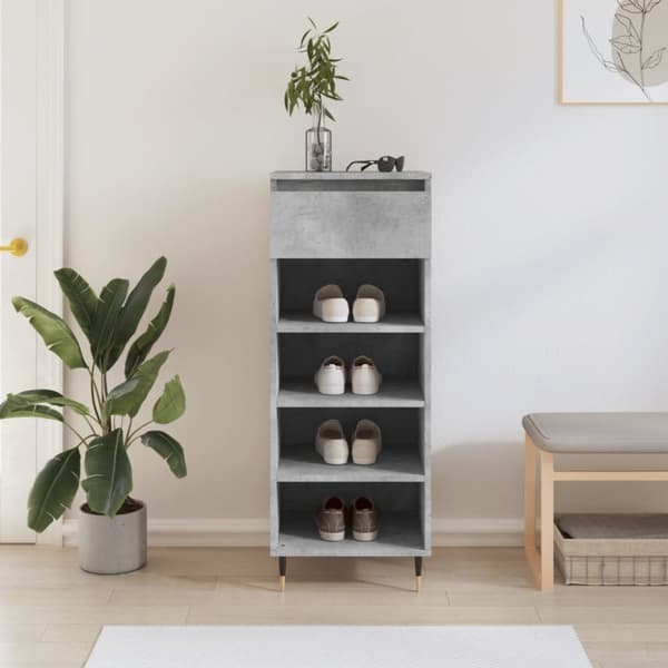 skoreol 40x36x105 cm konstrueret træ betongrå