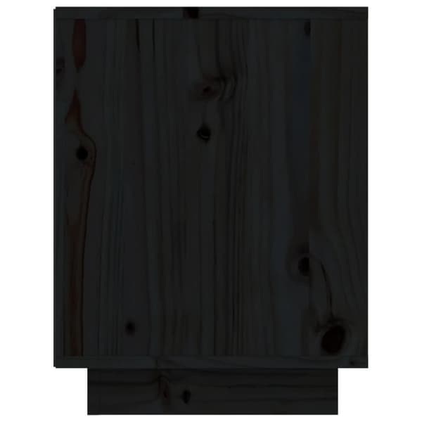 skoreol 60x34x45 cm massivt fyrretræ sort
