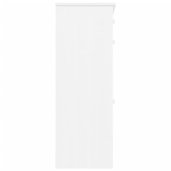 skoskab ALTA 77x35x96 cm massivt fyrretræ hvid