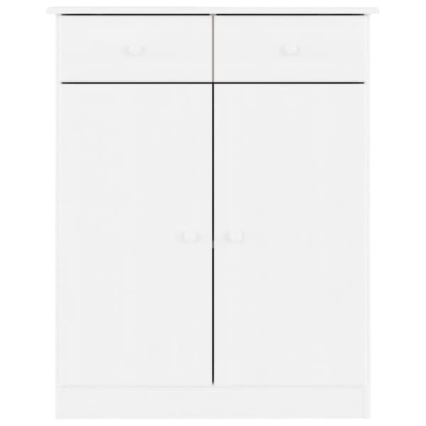 sengebord ALTA 77x35x96 cm massivt fyrretræ hvid