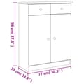 Miniatyrbillede 8 af 9: sengebord ALTA 77x35x96 cm massivt fyrretræ hvid