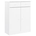 Miniatyrbillede 2 af 9: sengebord ALTA 77x35x96 cm massivt fyrretræ hvid
