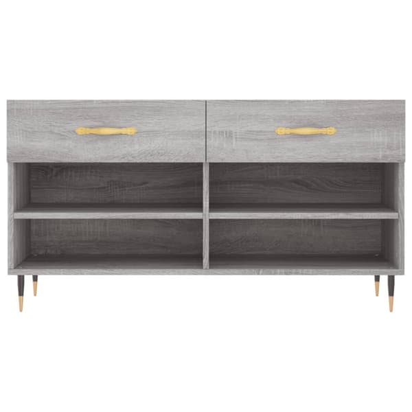 Kenkäpenkki harmaa Sonoma 102x35x55 cm tekninen puu