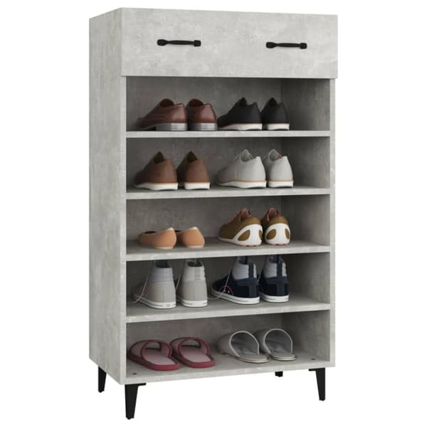 skoreol 60x35x105 cm konstrueret træ betongrå
