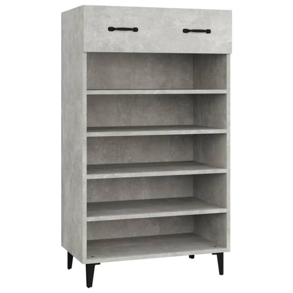 skoreol 60x35x105 cm konstrueret træ betongrå