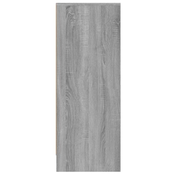 skoskab 60x35x92 cm konstrueret træ grå sonoma-eg