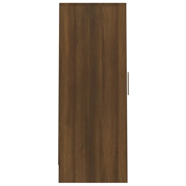 skoskab 32x35x92 cm konstrueret træ brun egetræsfarve