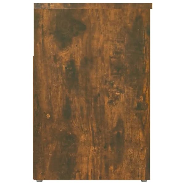 Skobänk rökfärgad ek 60x30x45 cm konstruerat trä