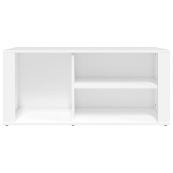 skoreol 100x35x45 cm konstrueret træ hvid