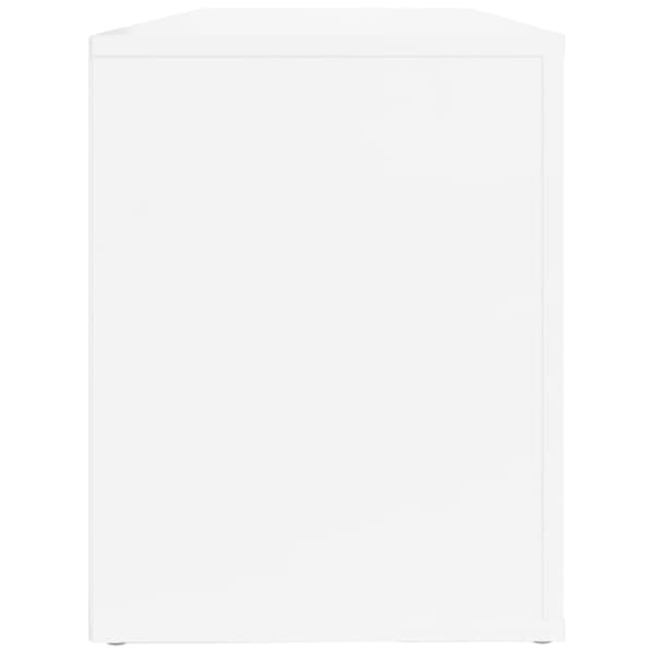 skoreol 100x35x45 cm konstrueret træ hvid højglans