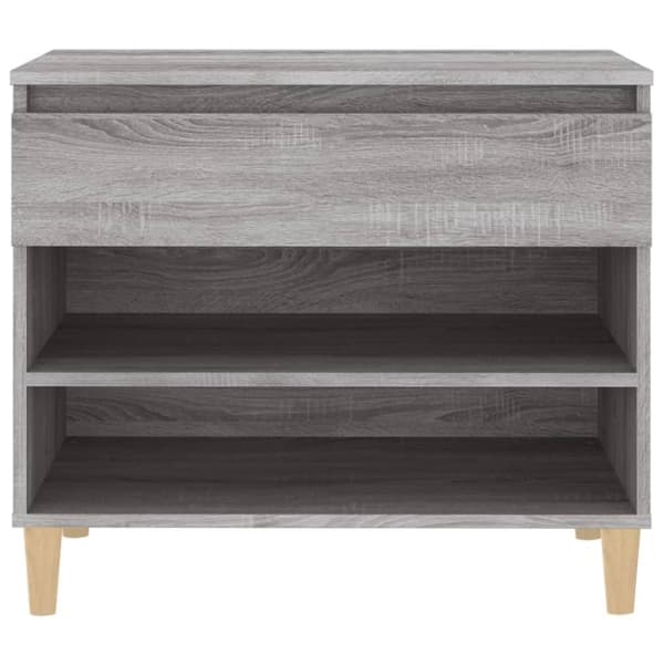 Skoskåp grå sonoma 70x36x60 cm konstruerat trä