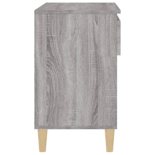 Skoskåp grå sonoma 70x36x60 cm konstruerat trä