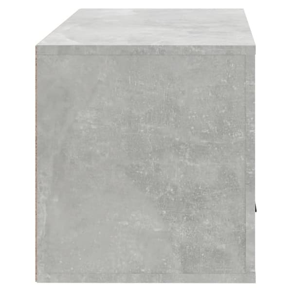 væghængt skoskab 70x35x38 cm konstrueret træ betongrå