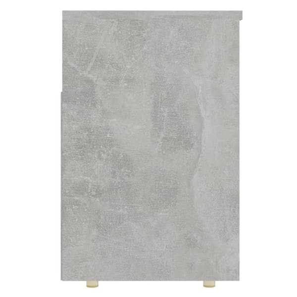 skobænk 105x30x45 cm konstrueret træ betongrå