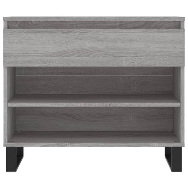 skoskab 102x36x60 cm konstrueret træ grå sonoma-eg