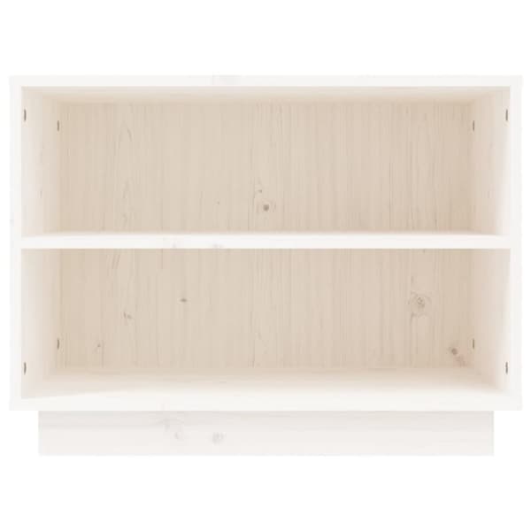 Skoskåp vit 60x34x45 cm massiv furu