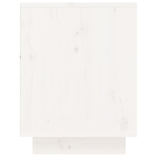Skoskåp vit 60x34x45 cm massiv furu