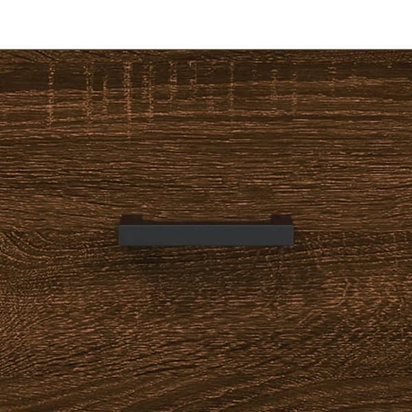 Skobänk brun ek 102x35x55 cm konstruerat trä