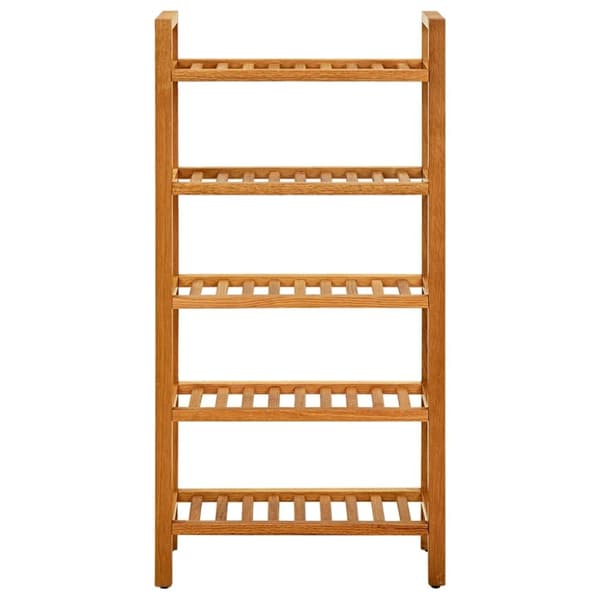 Kenkäteline 5 hyllyä 50x27x100 cm täystammi