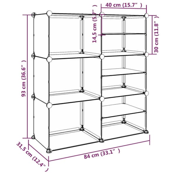 skoreol 84x31,5x93 cm PP transparent