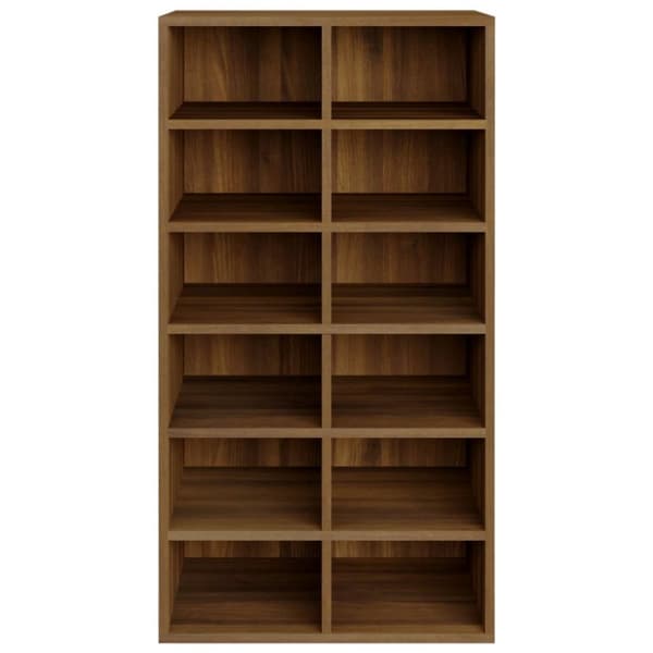 skoreol 54x34x100,5 cm konstrueret træ brun egetræsfarve