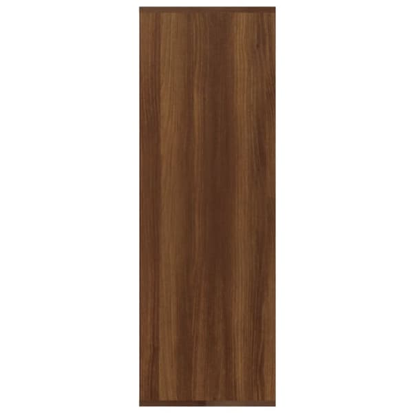 skoreol 54x34x100,5 cm konstrueret træ brun egetræsfarve