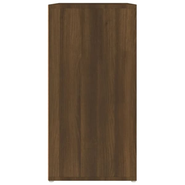 Skoställ brun ek 60x35x70 cm konstruerat trä