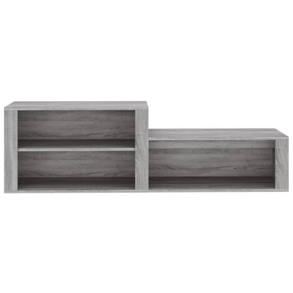skoskab 150x35x45 cm konstrueret træ grå sonoma-eg