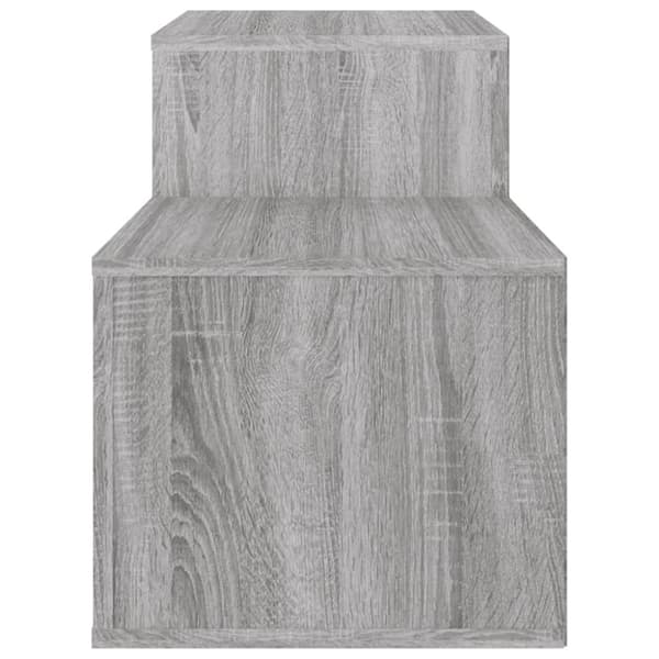 skoskab 150x35x45 cm konstrueret træ grå sonoma-eg