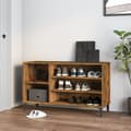 Miniatyrbillede 1 af 9: skoskab 102x36x60 cm konstrueret træ røget egetræsfarve