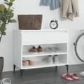 Miniatyrbillede 1 af 10: skoreol 70x36x60 cm konstrueret træ hvid højglans