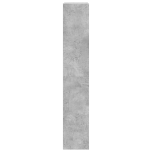 skoskab med 4 vippeskuffer 60x34x187,5 cm betongrå