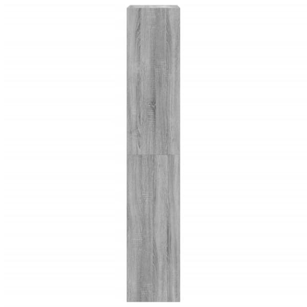 Kenkäkaappi 4 kääntölaatikolla harmaa Sonoma 60x34x187,5 cm