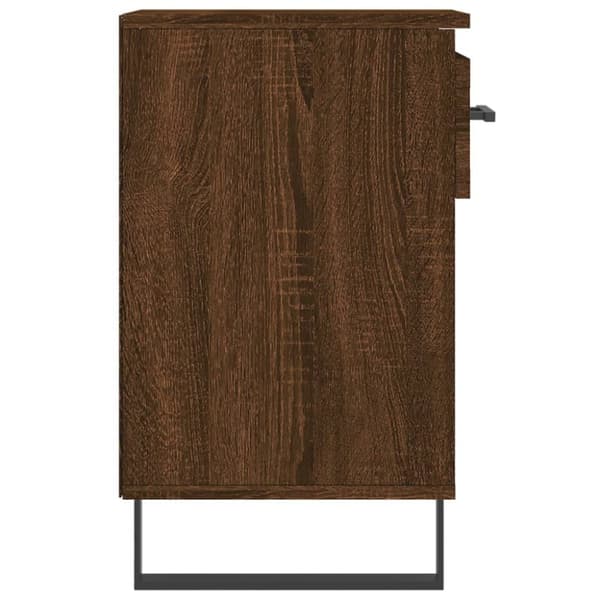 skoskab 102x36x60 cm konstrueret træ brun egetræ