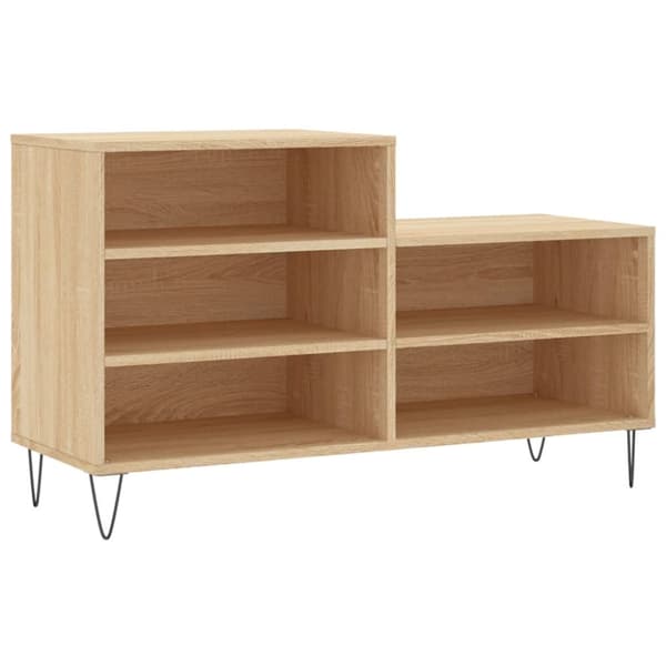 skoreol 102x36x60 cm konstrueret træ sonoma-eg