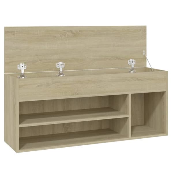skobænk 105x30x45 cm konstrueret træ sonoma-eg