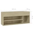 Miniatyrbillede 9 af 9: skobænk 105x30x45 cm konstrueret træ sonoma-eg