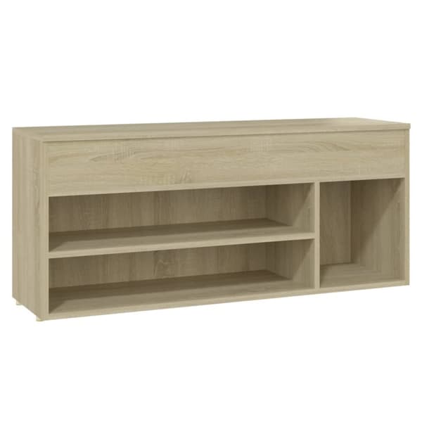 skobænk 105x30x45 cm konstrueret træ sonoma-eg