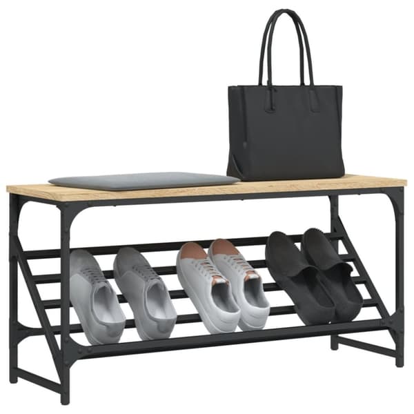 skoreol 90x30x45 cm konstrueret træ sonoma-eg
