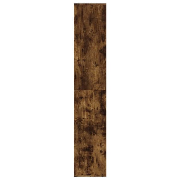 Skoställ rökfärgad ek 54x34x183 cm konstruerat trä